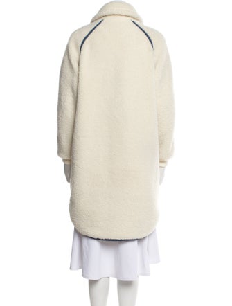 The Great Striped Faux Fur Jacket