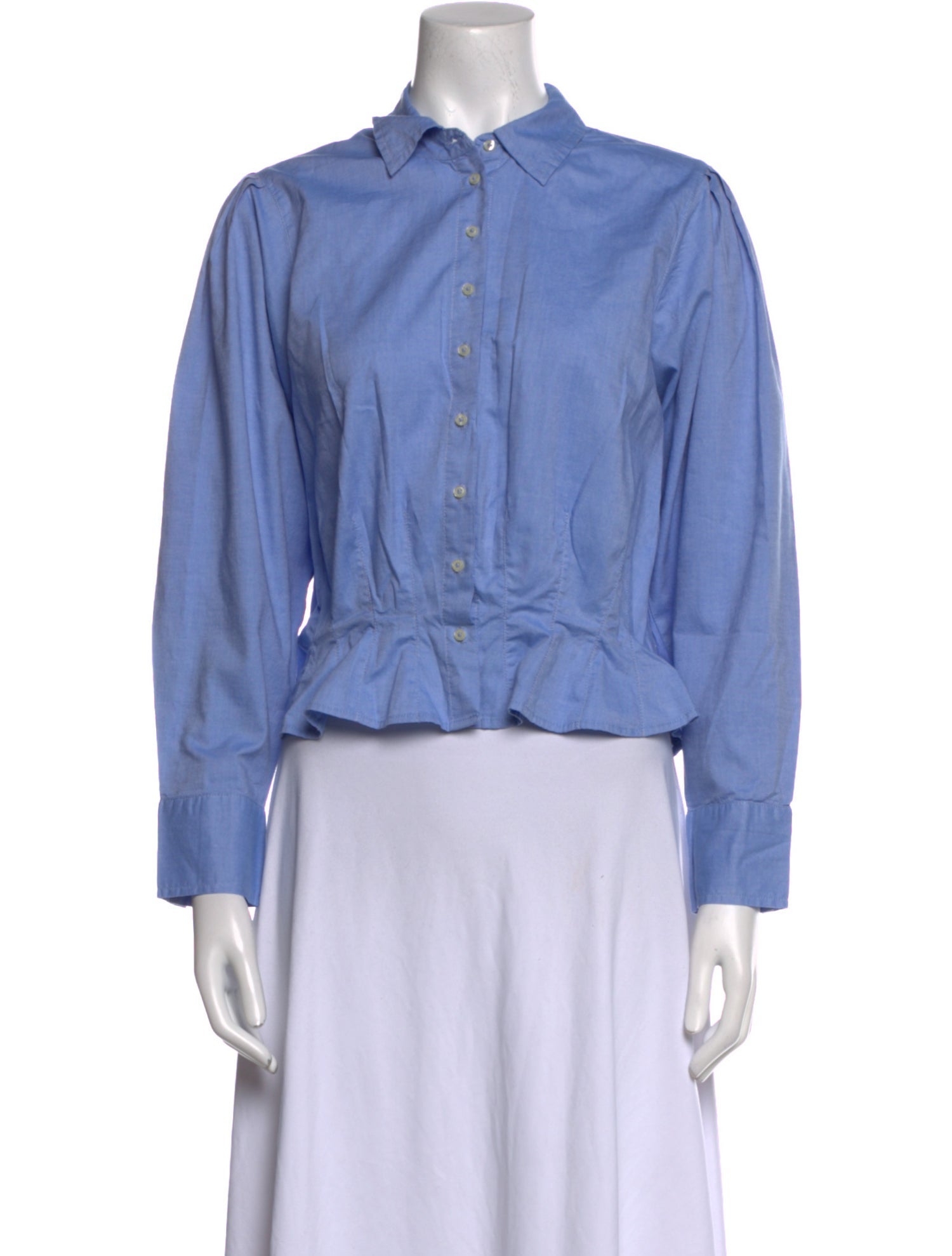 The Great Long Sleeve Button-Up Top