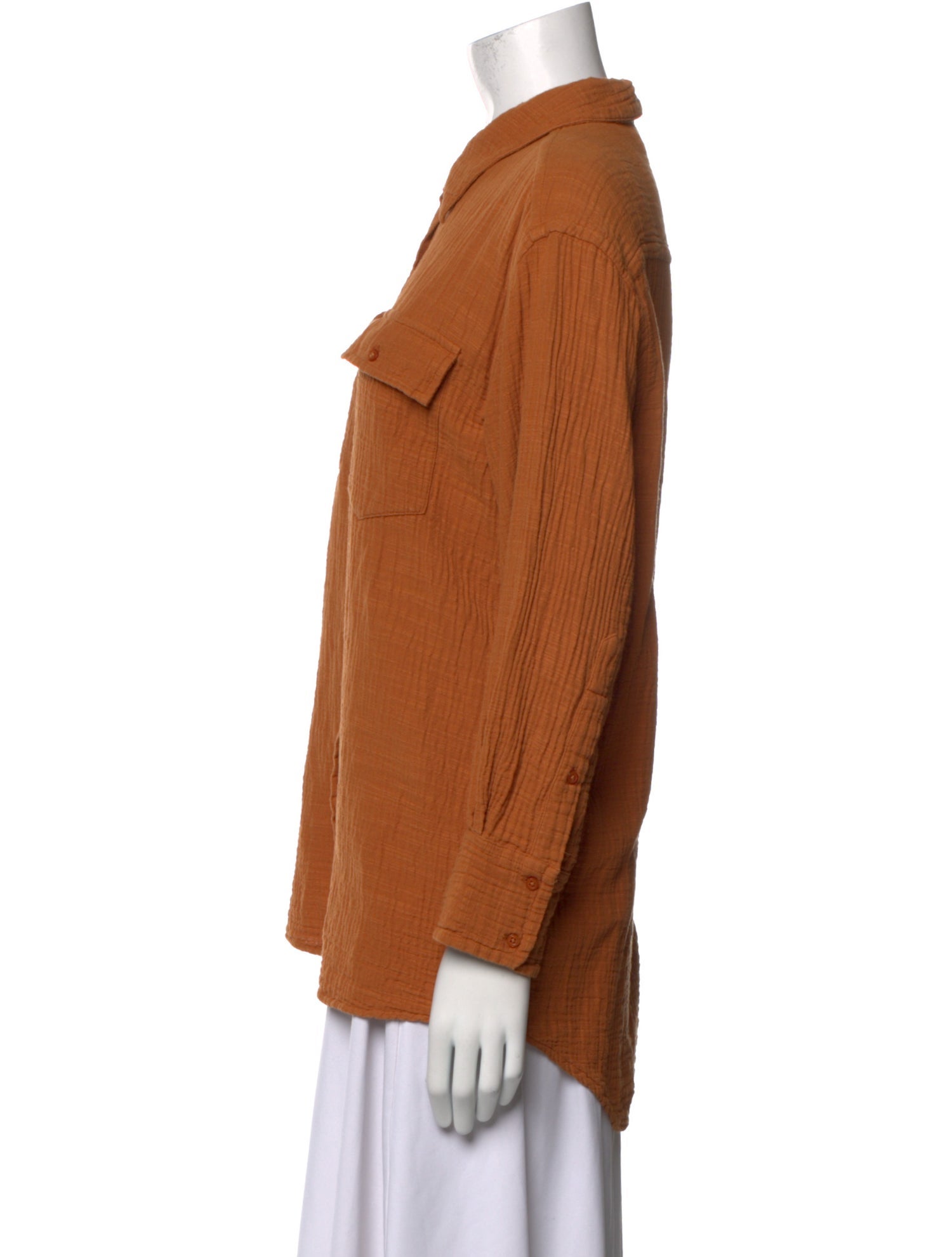 The Great Long Sleeve Button-Up Top