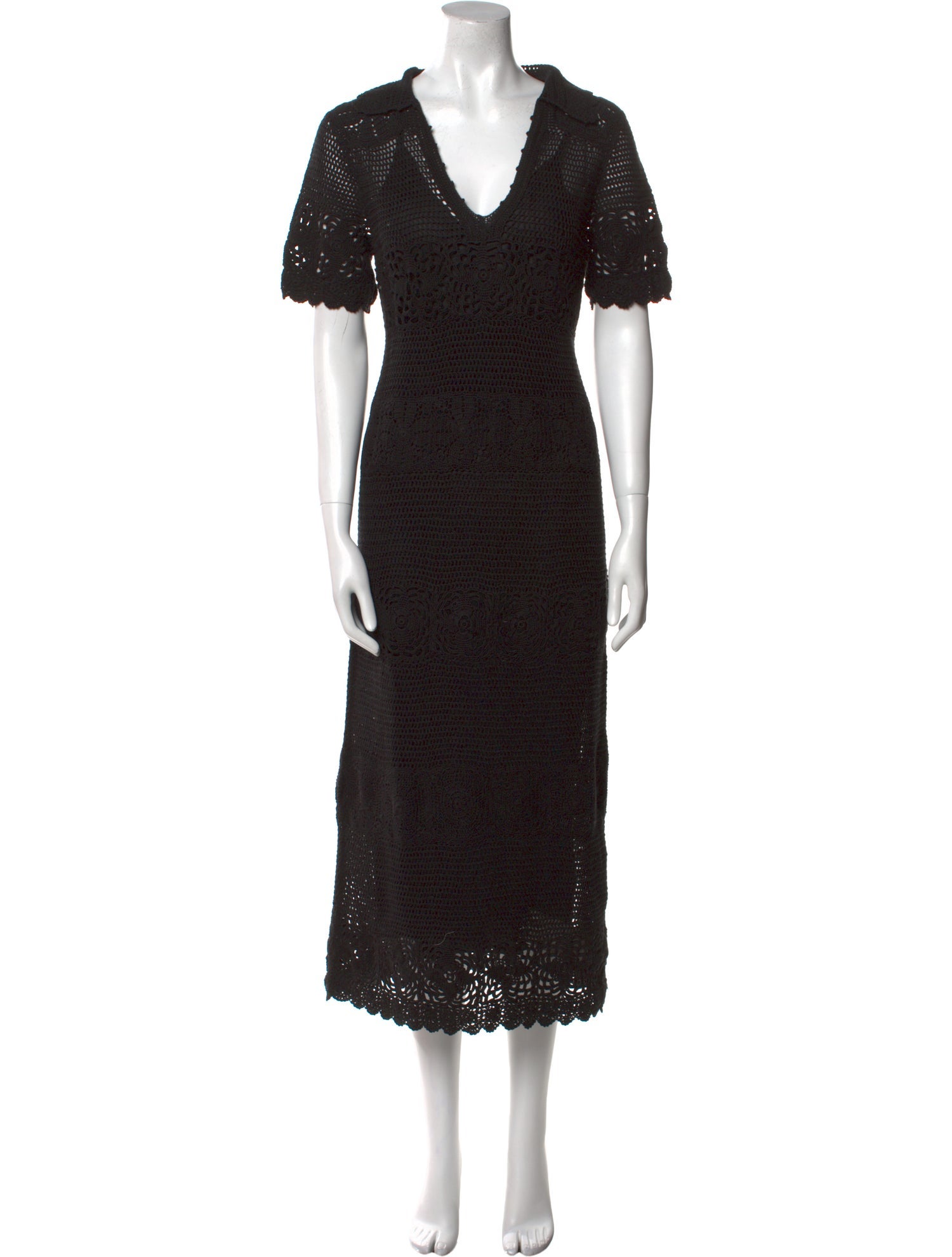 The Great V-Neck Midi Length Dress