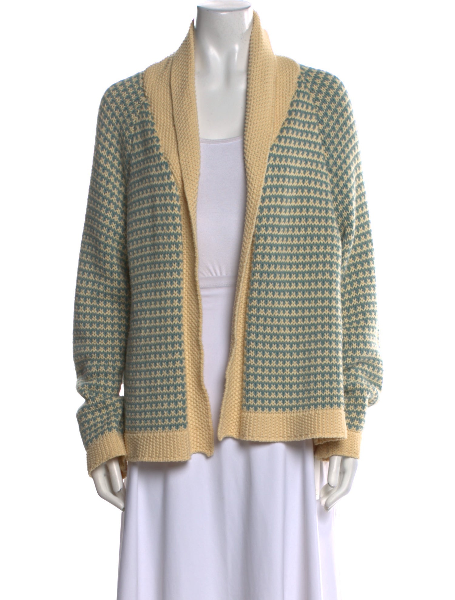 The Great Printed Open Front Sweater