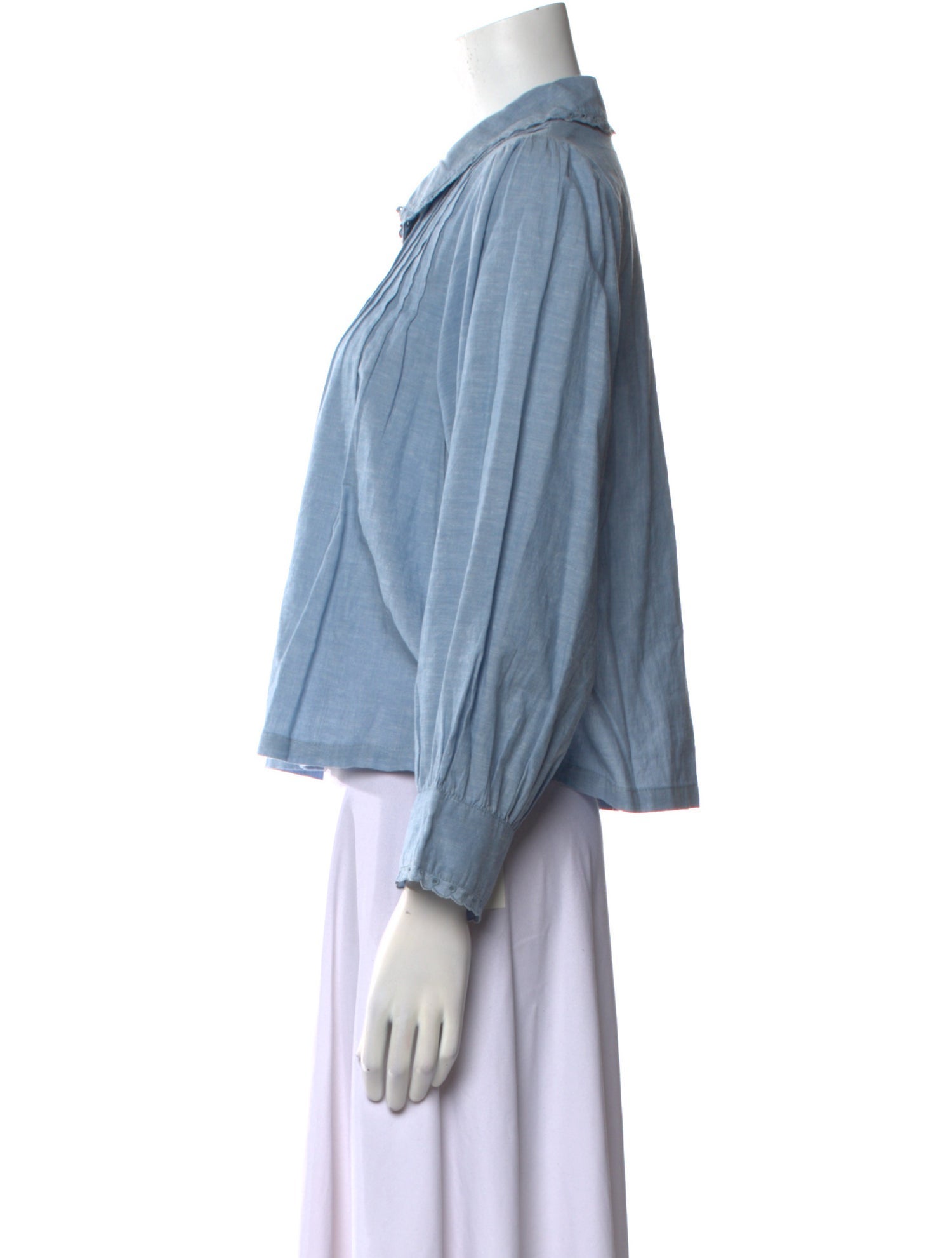 The Great Long Sleeve Button-Up Top