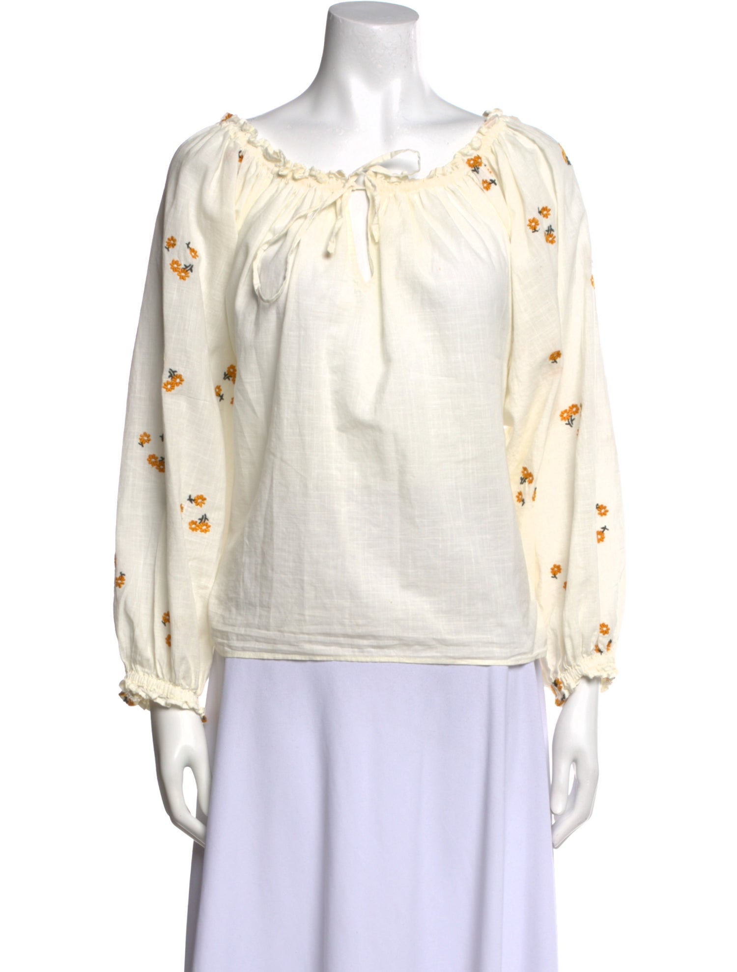 The Great Off-The-Shoulder Long Sleeve Blouse