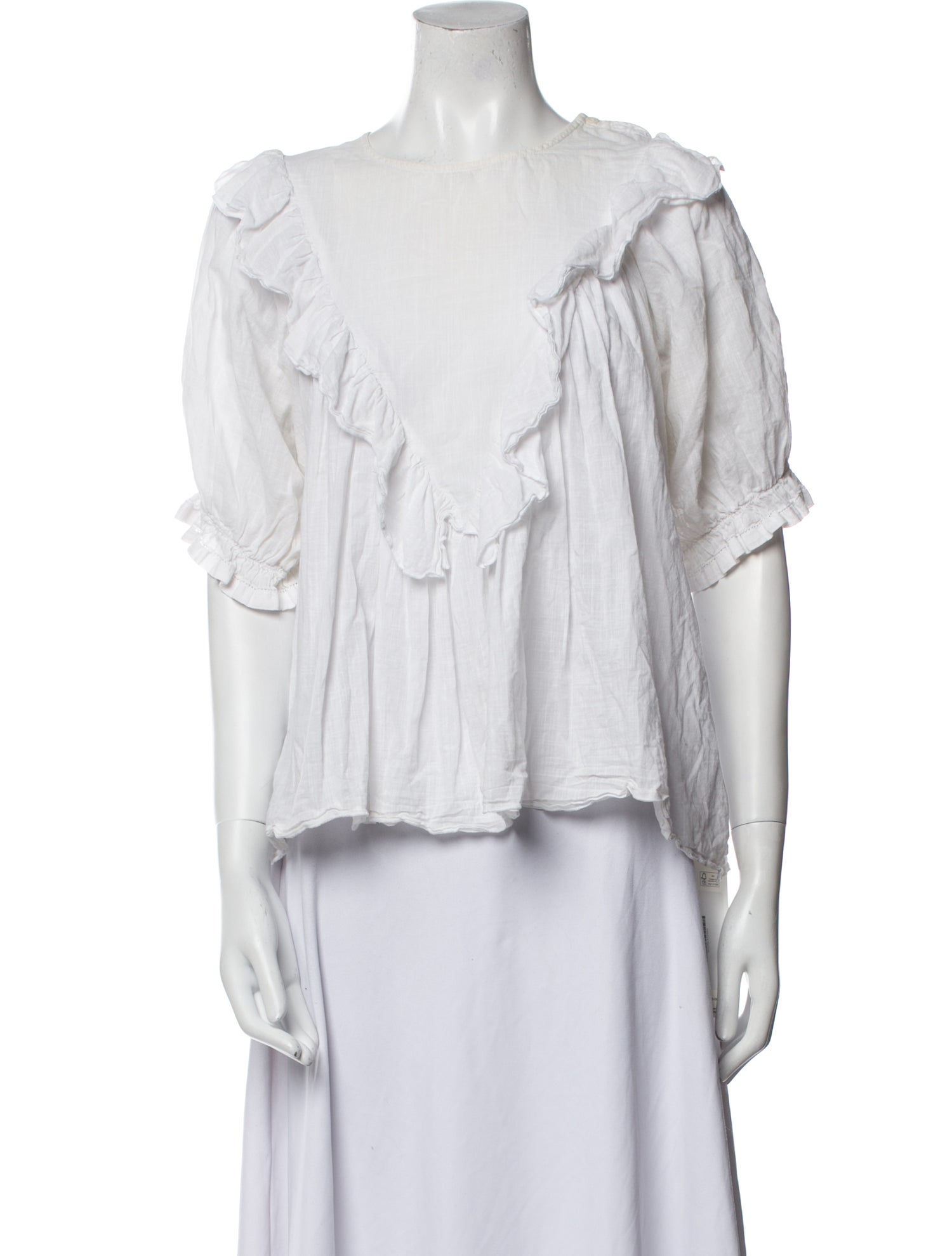 The Great Bateau Neckline Three-Quarter Sleeve Blouse