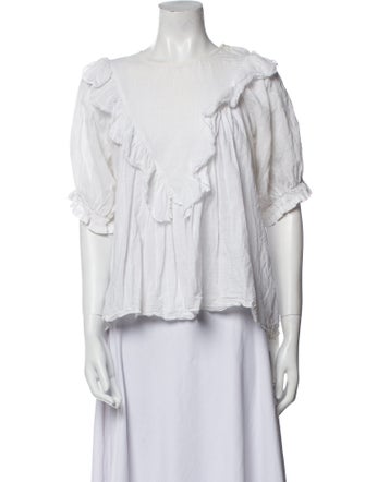 The Great Bateau Neckline Three-Quarter Sleeve Blouse