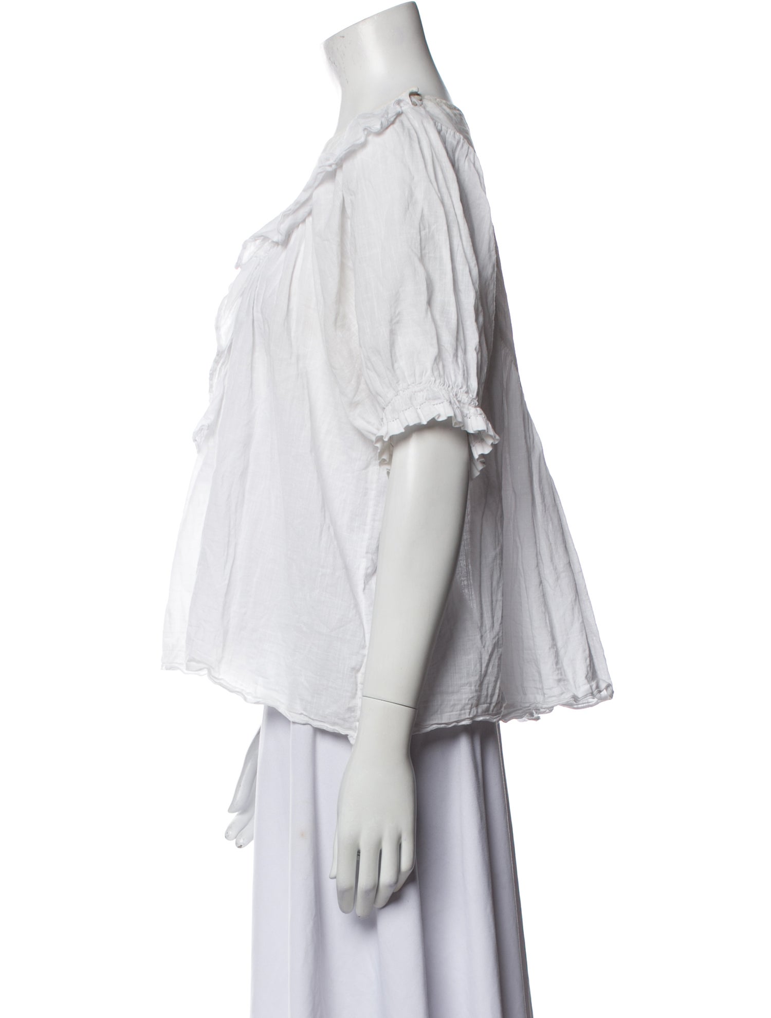 The Great Bateau Neckline Three-Quarter Sleeve Blouse