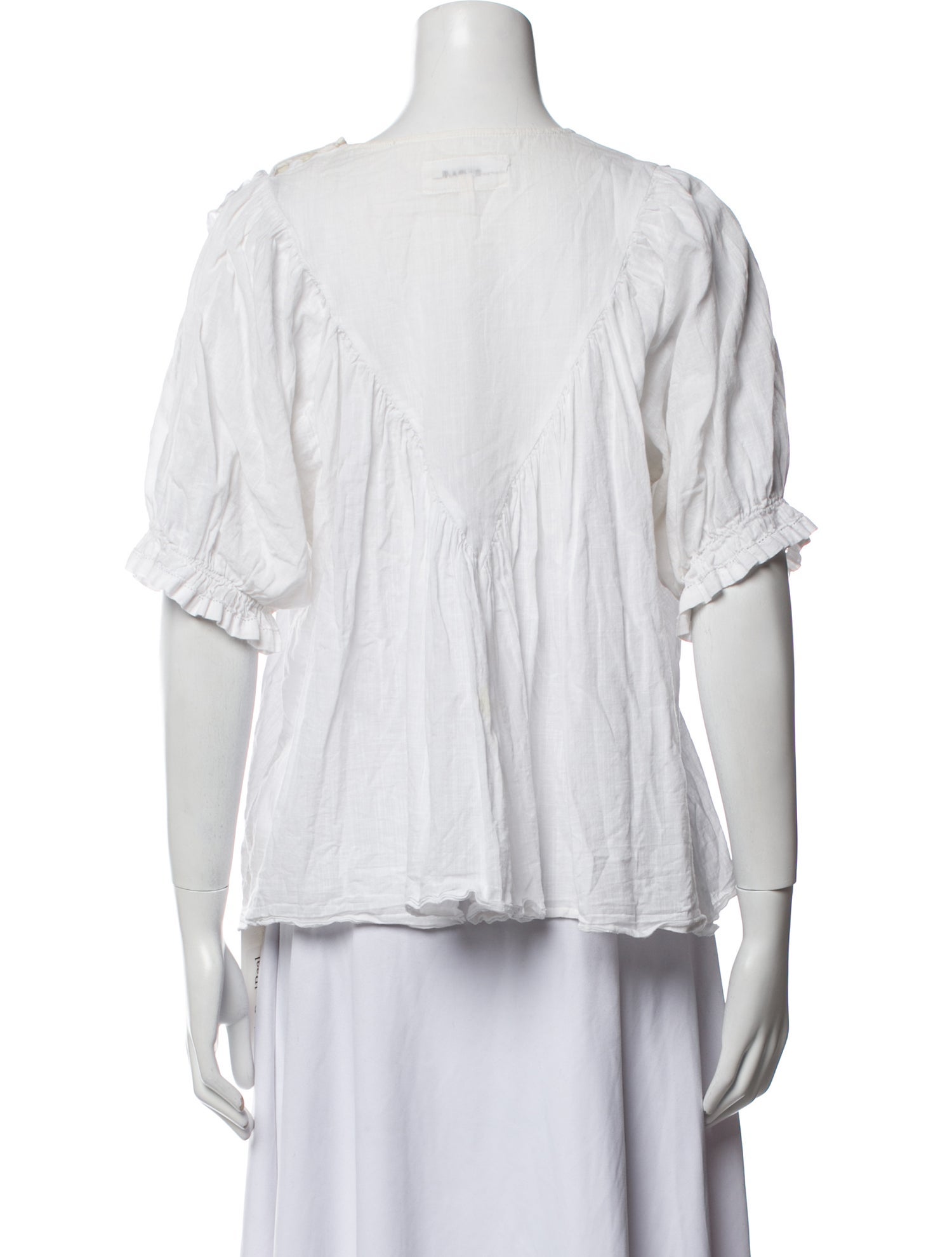 The Great Bateau Neckline Three-Quarter Sleeve Blouse