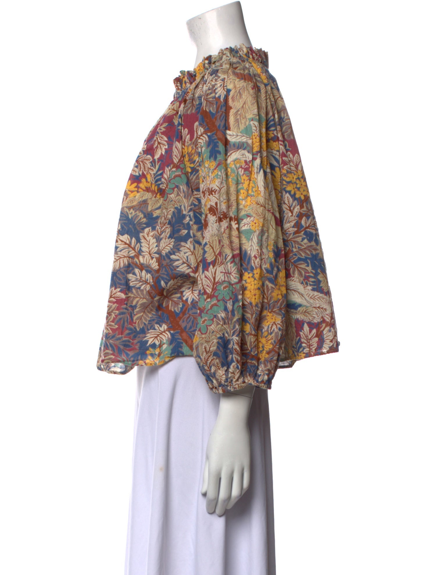 The Great Floral Print Crew Neck Blouse