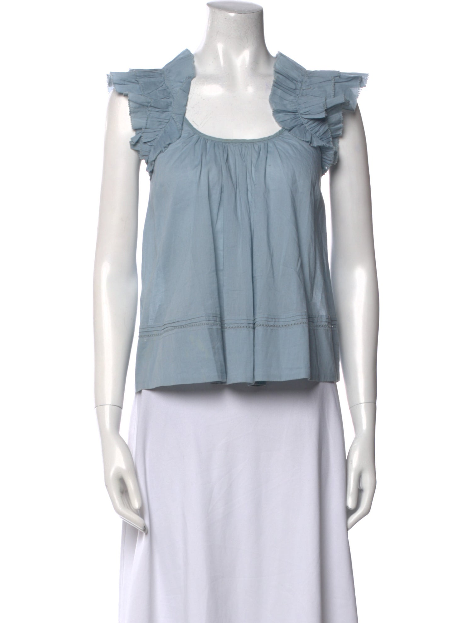 The Great Square Neckline Short Sleeve Crop Top