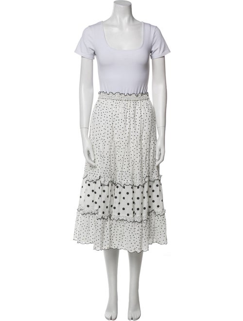 The Great Polka Dot Print Ruffle Embellishment Skirt Set