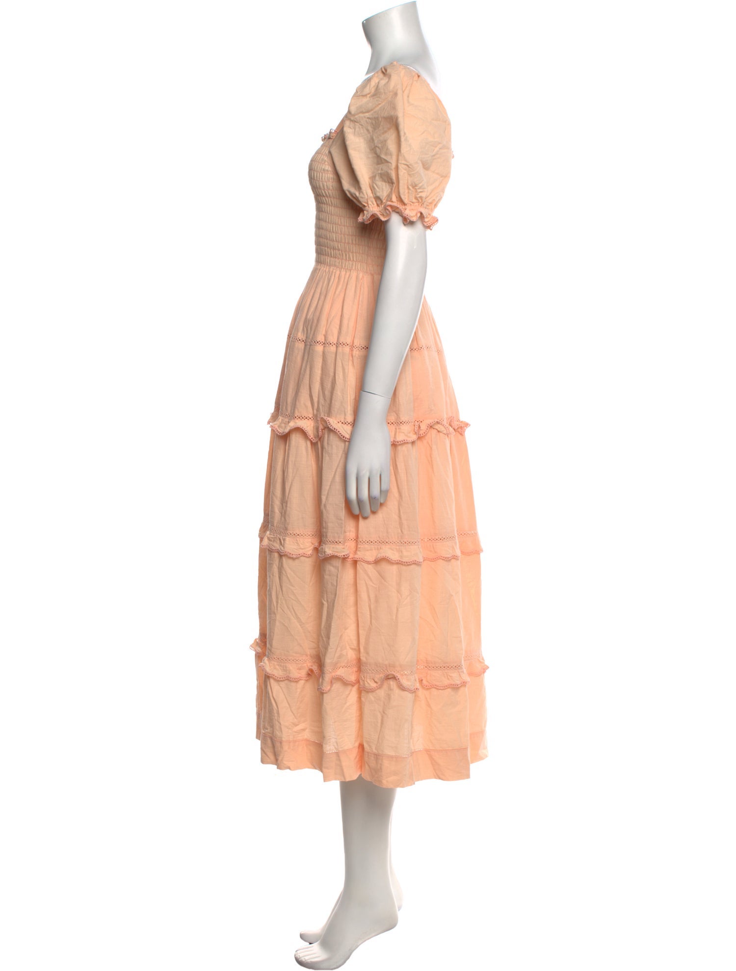 The Great Square Neckline Midi Length Dress