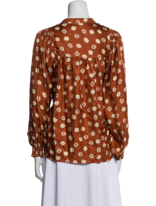 The Great Silk Floral Print Blouse