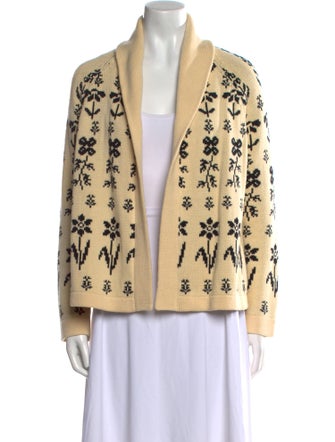 The Great Printed Open Front Sweater