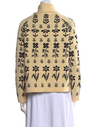 The Great Printed Open Front Sweater