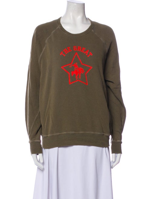 The Great Graphic Print Crew Neck Sweater