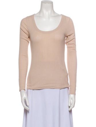 The Great Scoop Neck Long Sleeve Top
