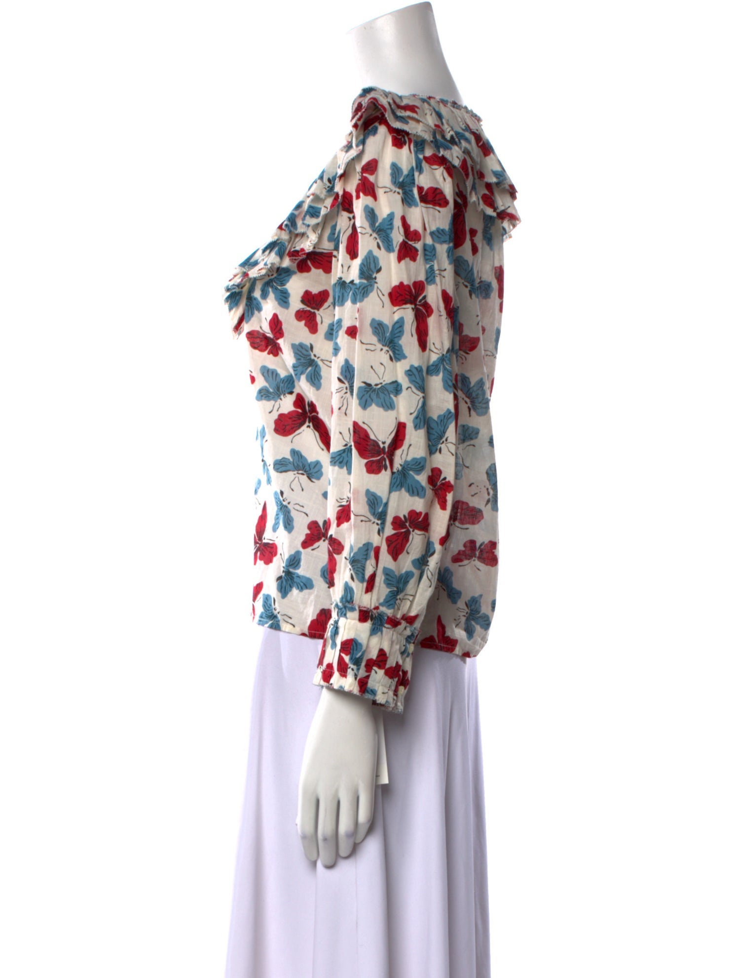 The Great Floral Print V-Neck Blouse