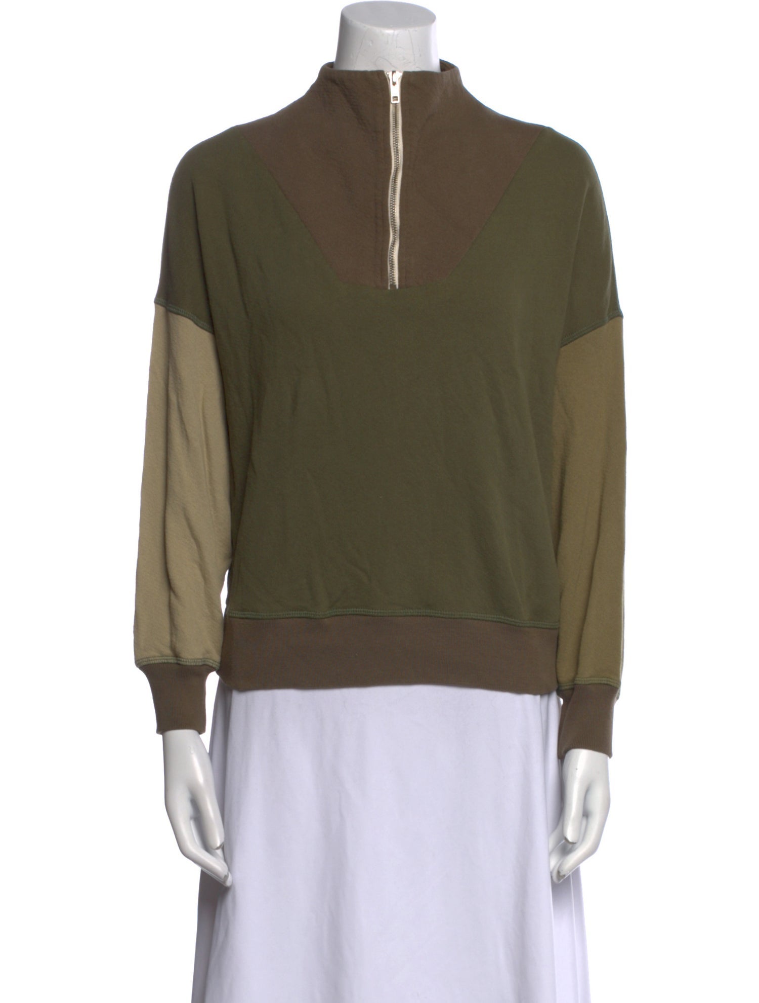 The Great Mock Neck Long Sleeve Sweatshirt