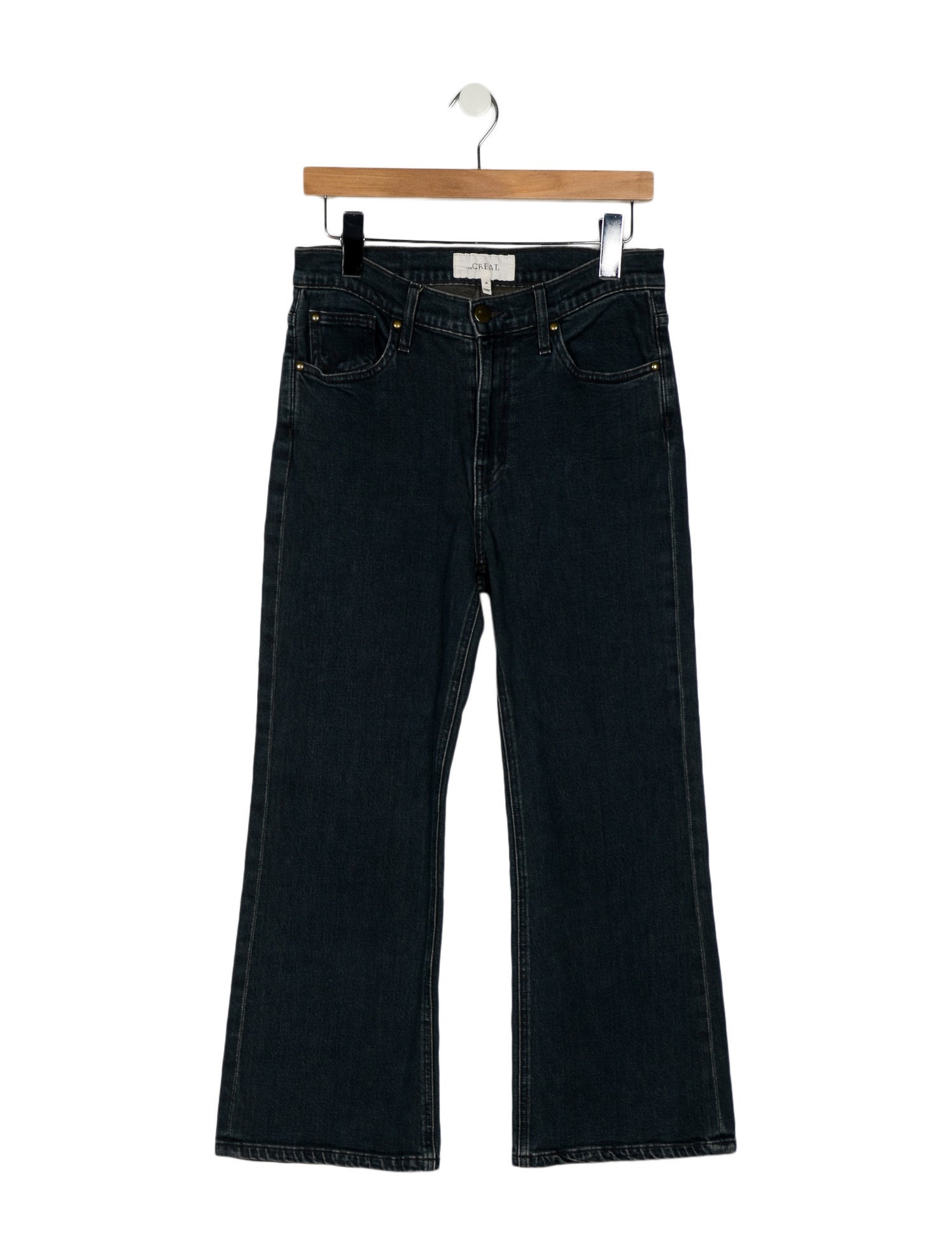 The Great Mid-Rise Wide Leg Jeans