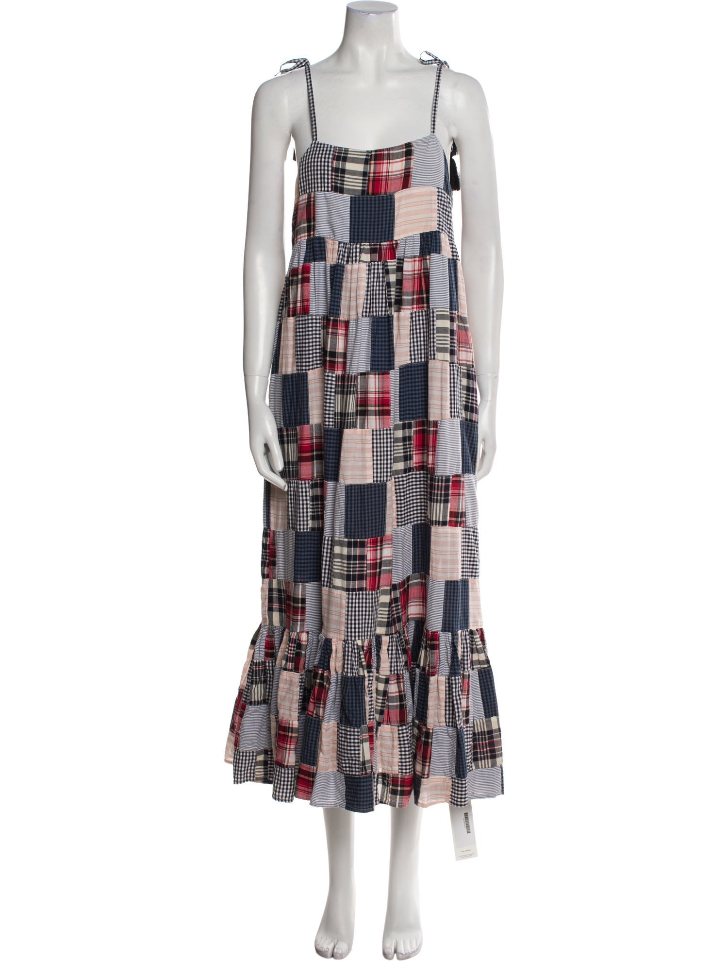 The Great Plaid Print Long Dress