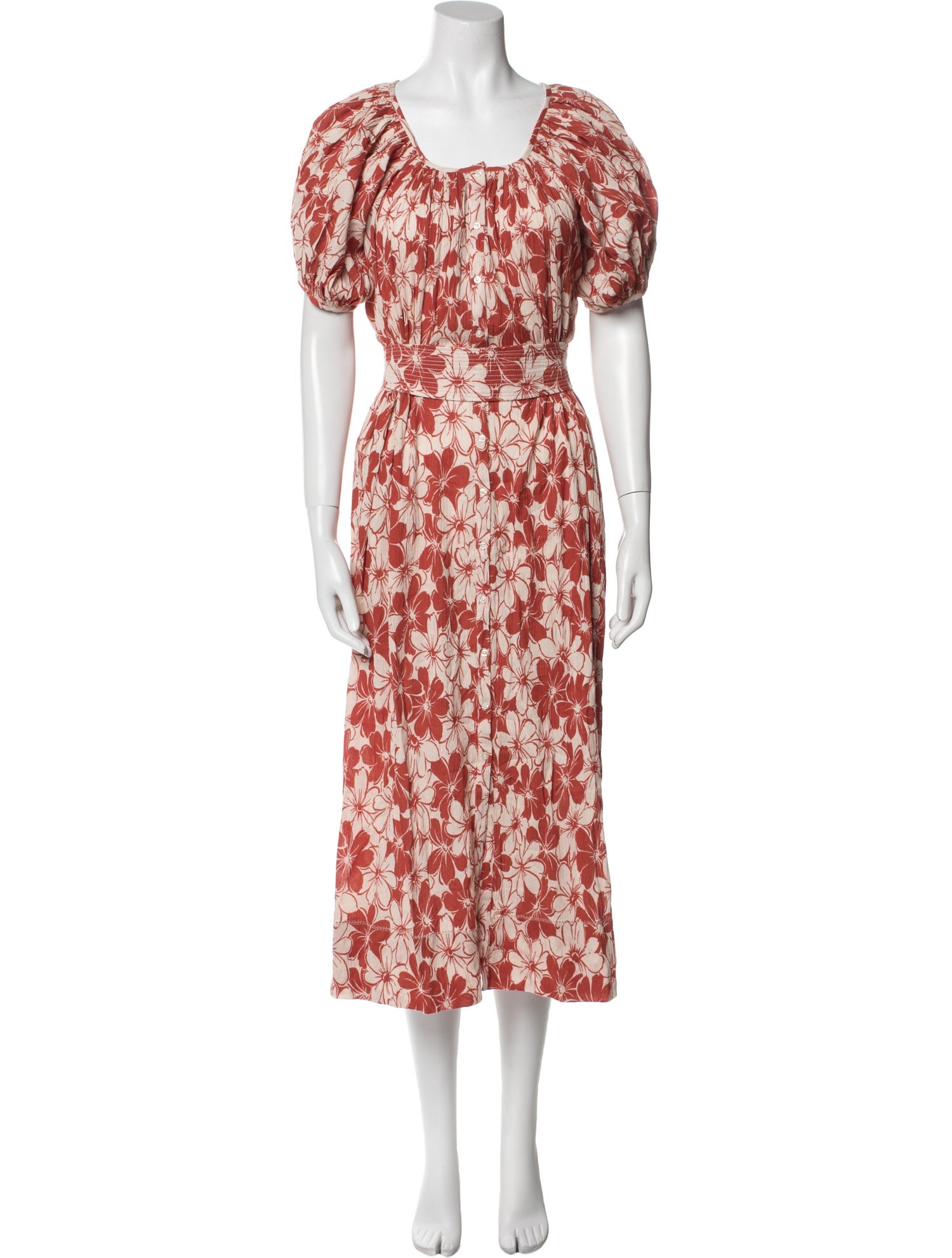 The Great Floral Print Midi Length Dress w/ Tags