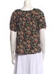 The Great Floral Print Scoop Neck Top