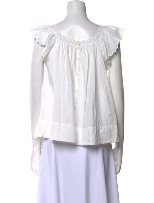 The Great Scoop Neck Short Sleeve Blouse