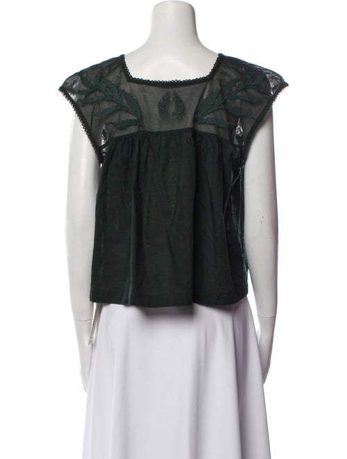 The Great Square Neckline Short Sleeve Crop Top