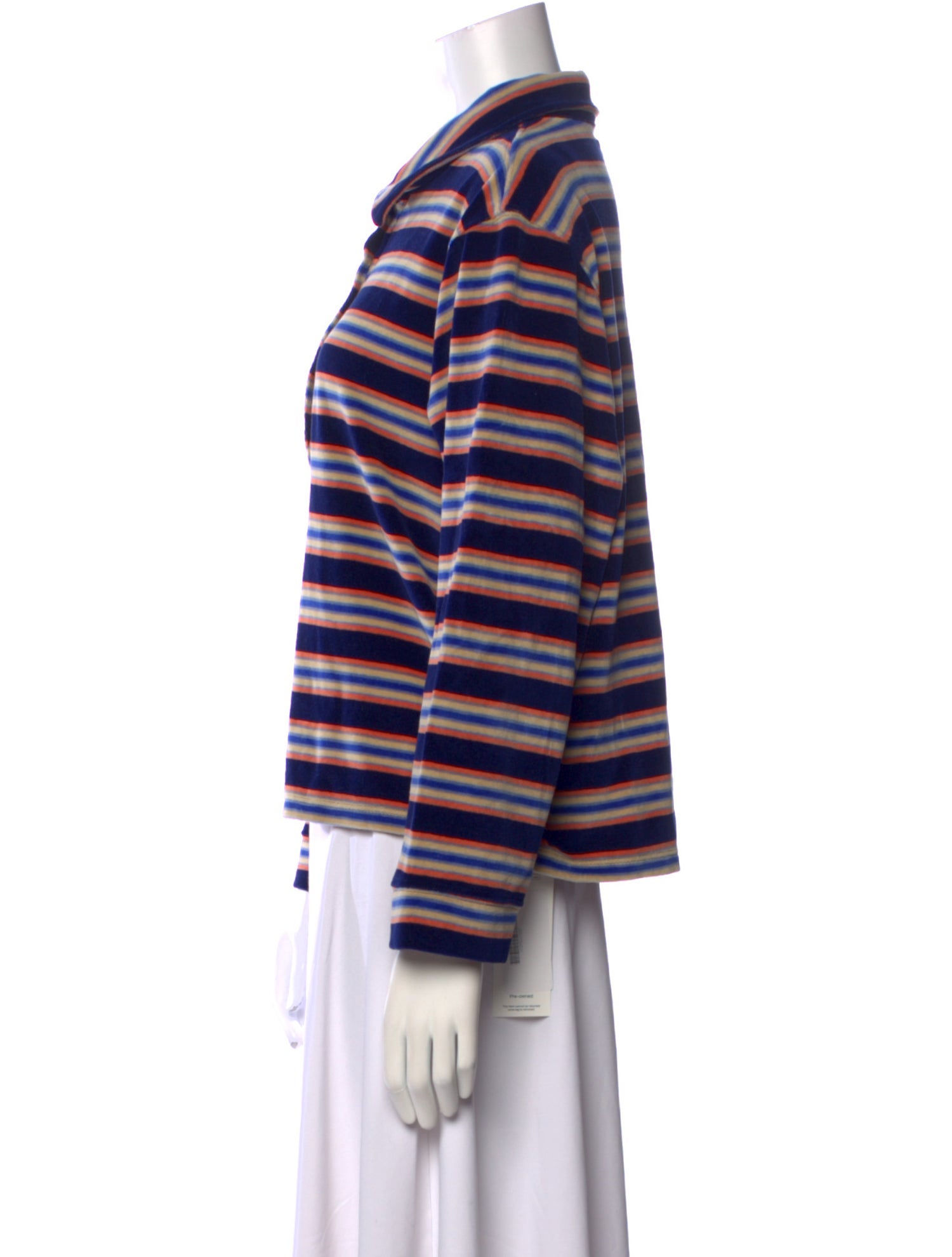 The Great Striped Long Sleeve Polo