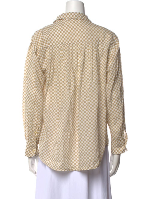 The Great Plaid Print Long Sleeve Button-Up Top