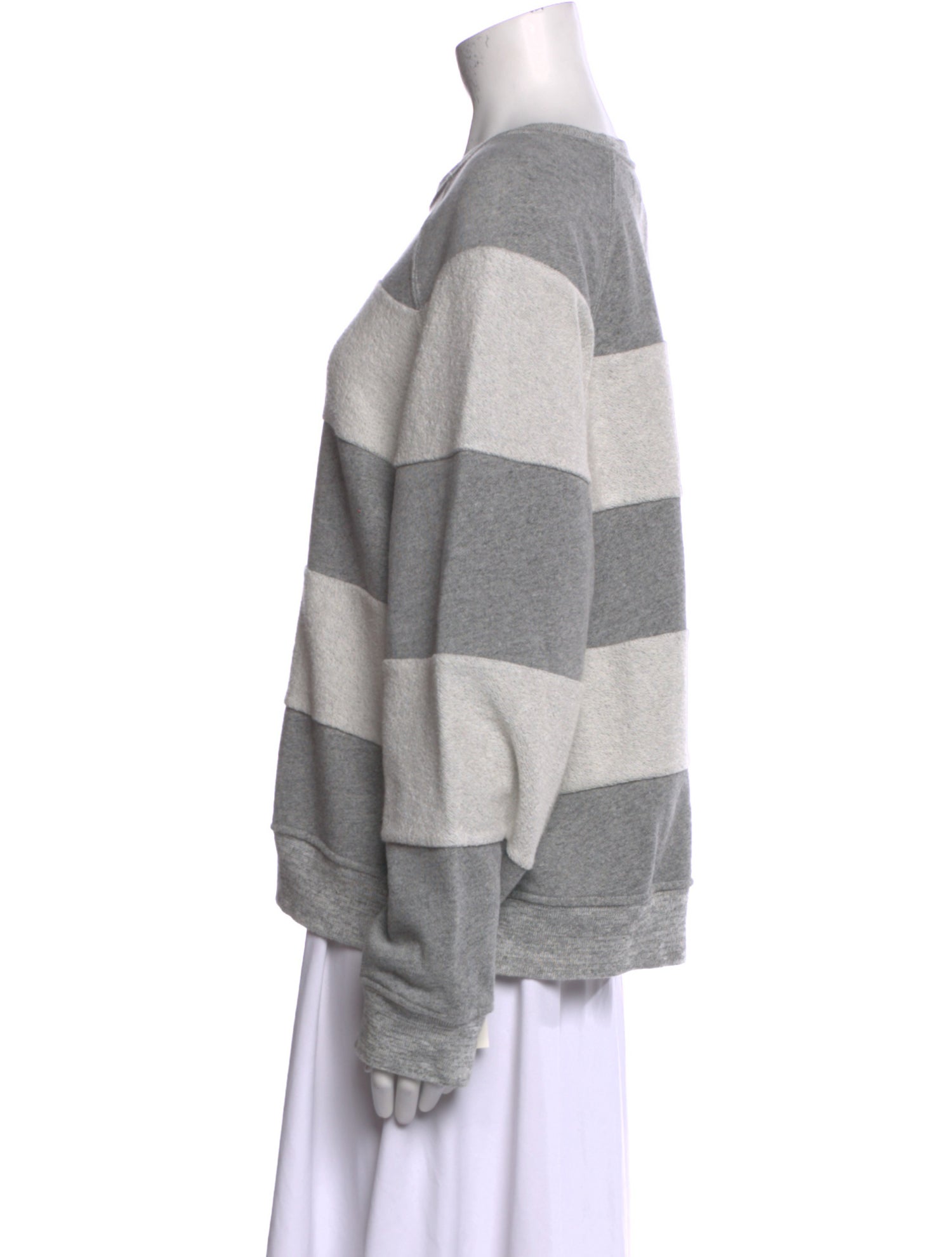 The Great Striped Crew Neck Sweatshirt