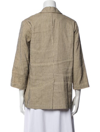 The Great Linen Striped Blazer