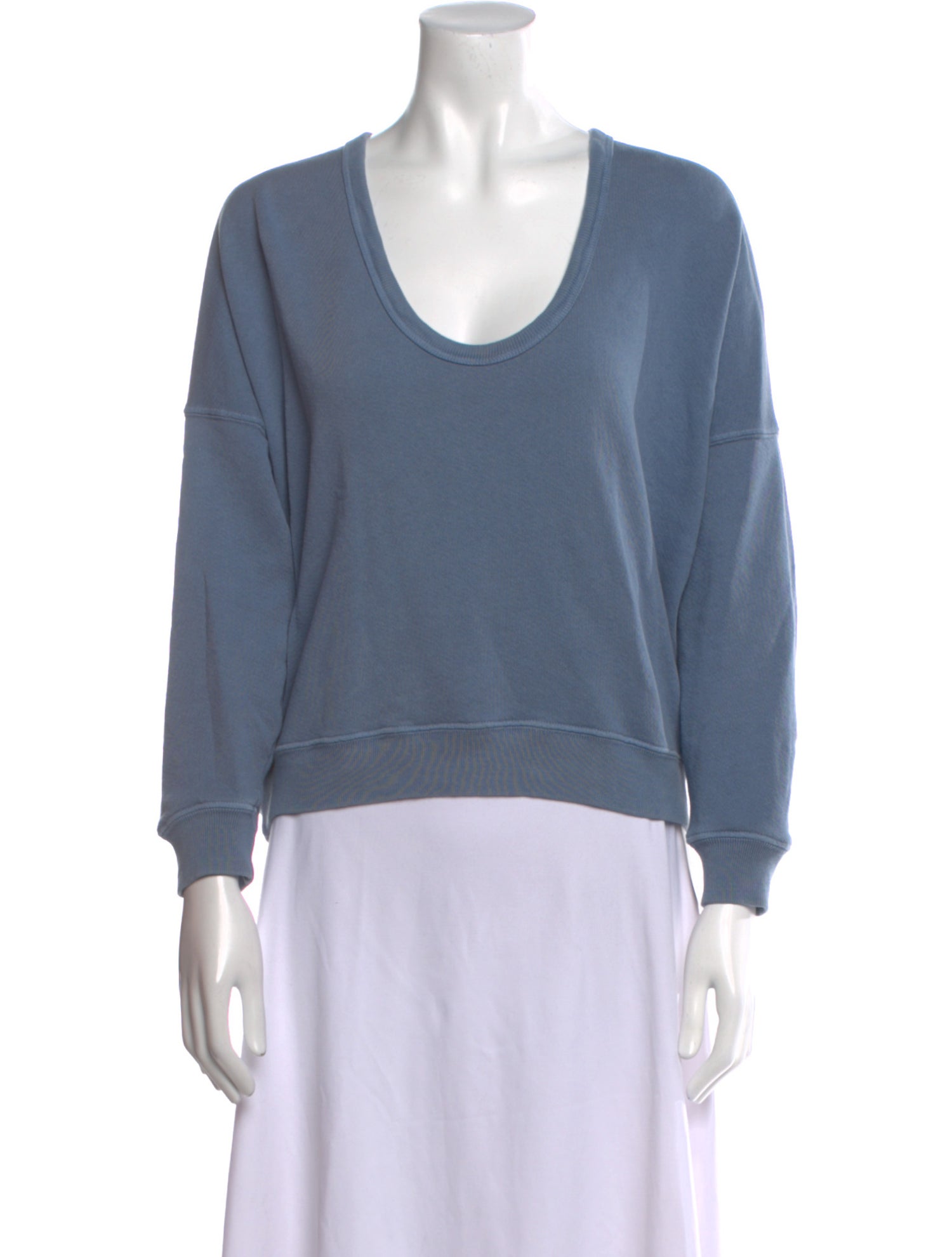 The Great Scoop Neck Long Sleeve Sweatshirt