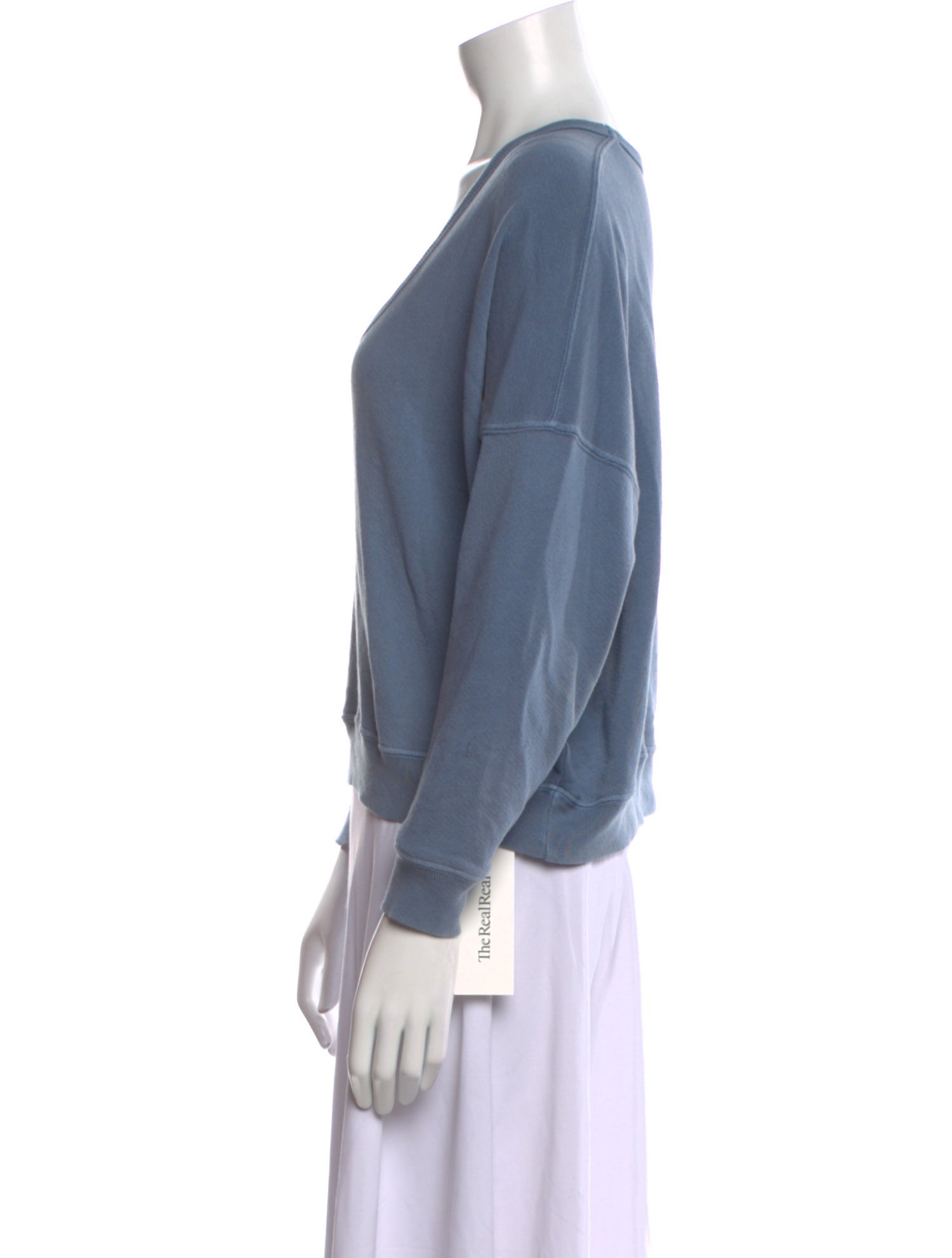 The Great Scoop Neck Long Sleeve Sweatshirt