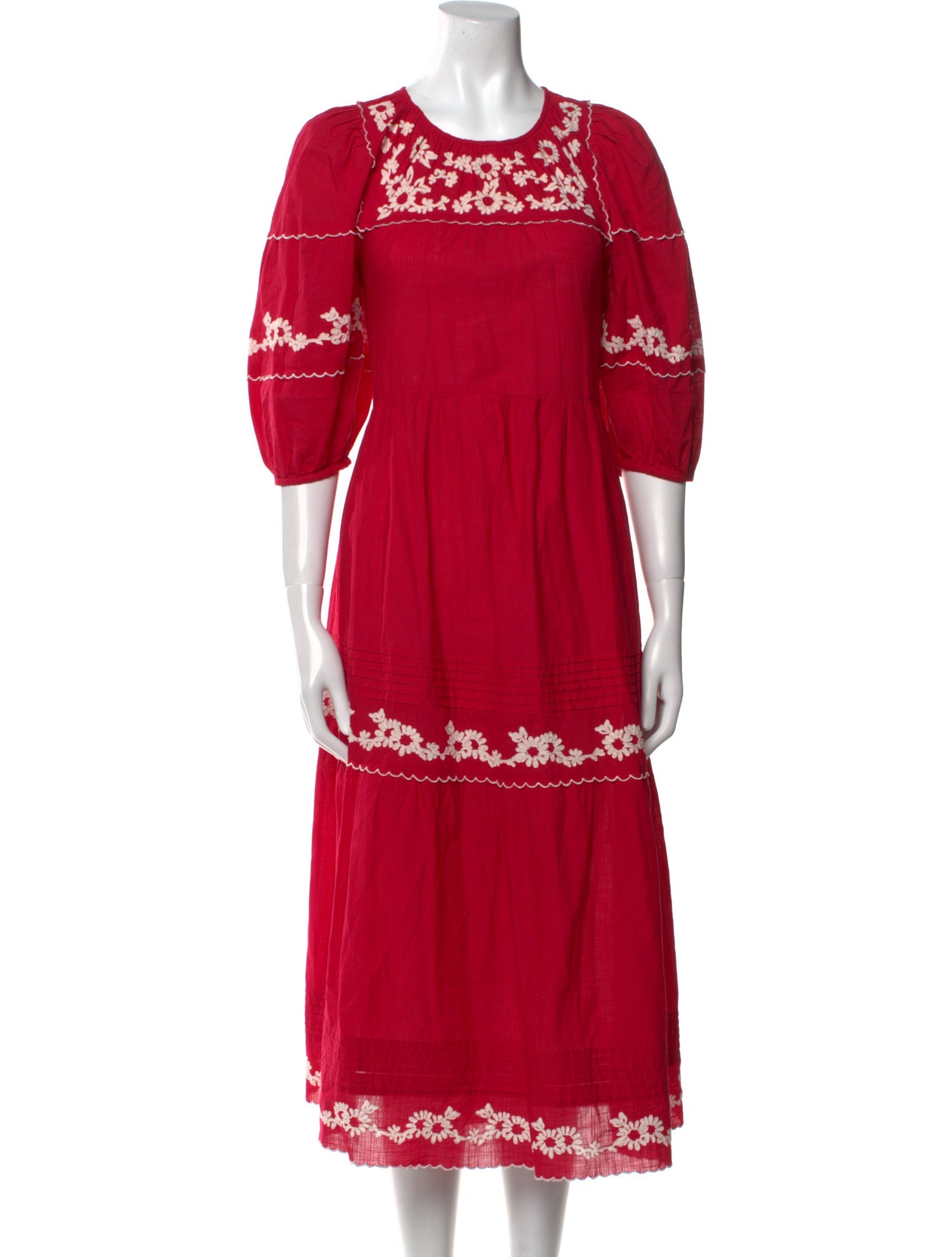 The Great Crew Neck Midi Length Dress