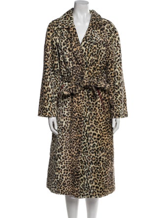The Great Animal Print Faux Fur Coat