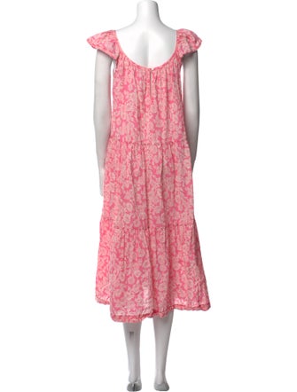 The Great Floral Print Midi Length Dress