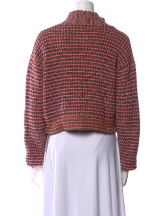 The Great Tweed Pattern V-Neck Sweater