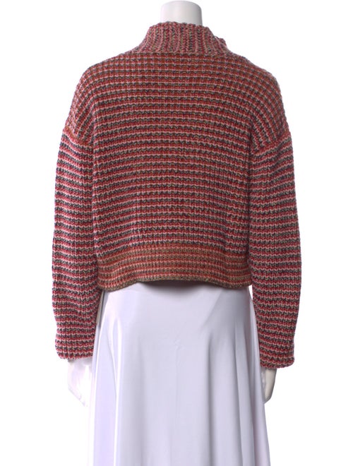 The Great Tweed Pattern V-Neck Sweater