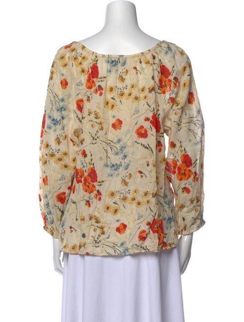 The Great Floral Print V-Neck Blouse