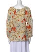 The Great Floral Print V-Neck Blouse