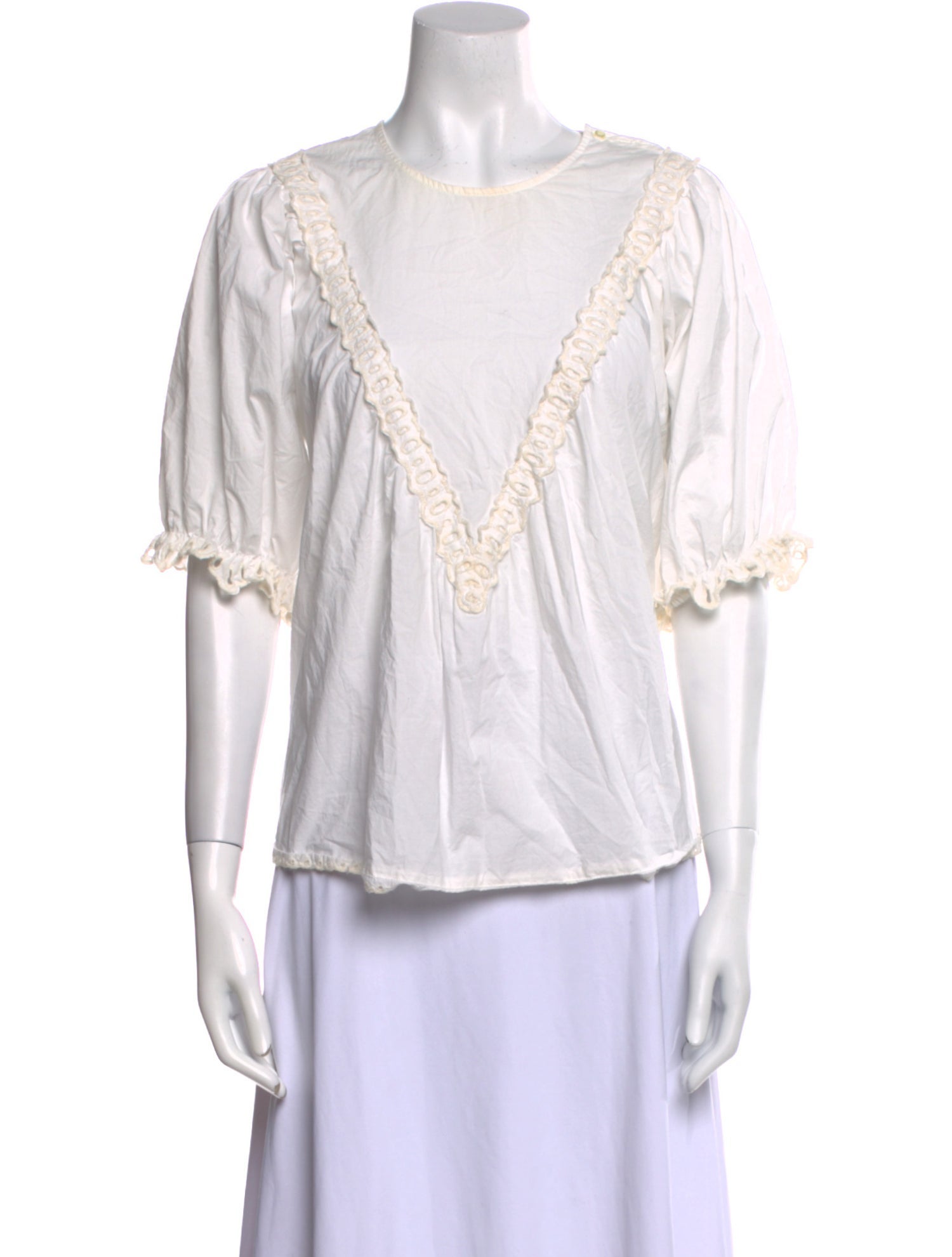 The Great Crew Neck Three-Quarter Sleeve Blouse