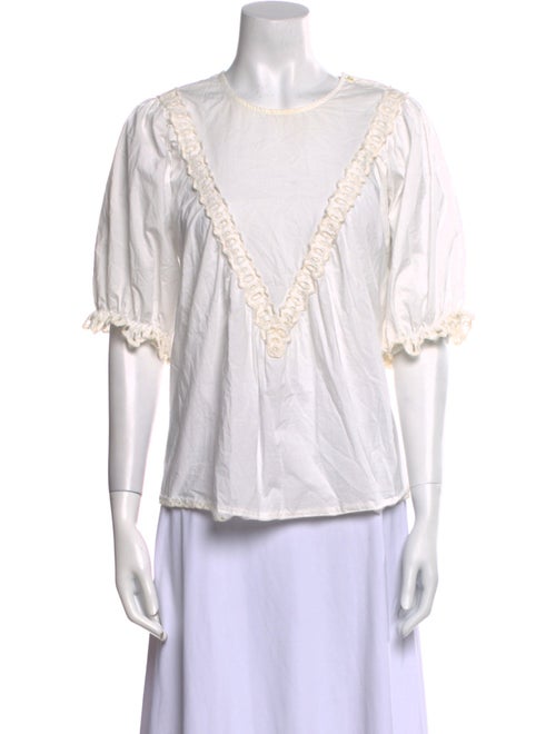 The Great Crew Neck Three-Quarter Sleeve Blouse