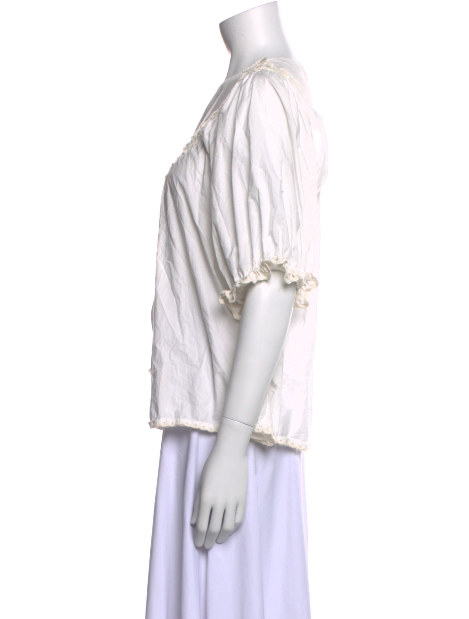 The Great Crew Neck Three-Quarter Sleeve Blouse