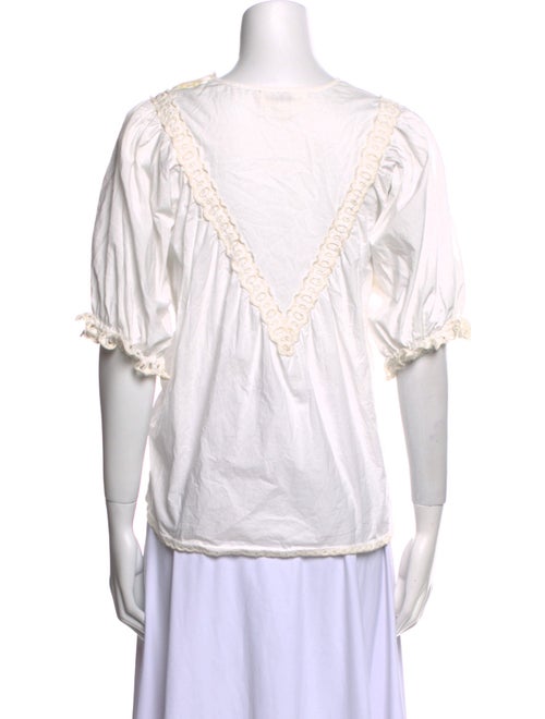 The Great Crew Neck Three-Quarter Sleeve Blouse