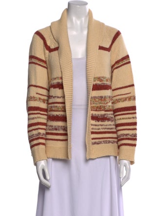 The Great Striped Open Front Sweater