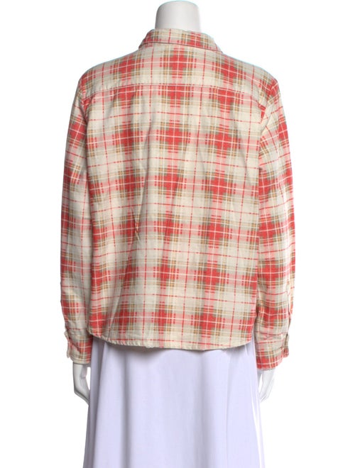 The Great Plaid Print Long Sleeve Button-Up Top