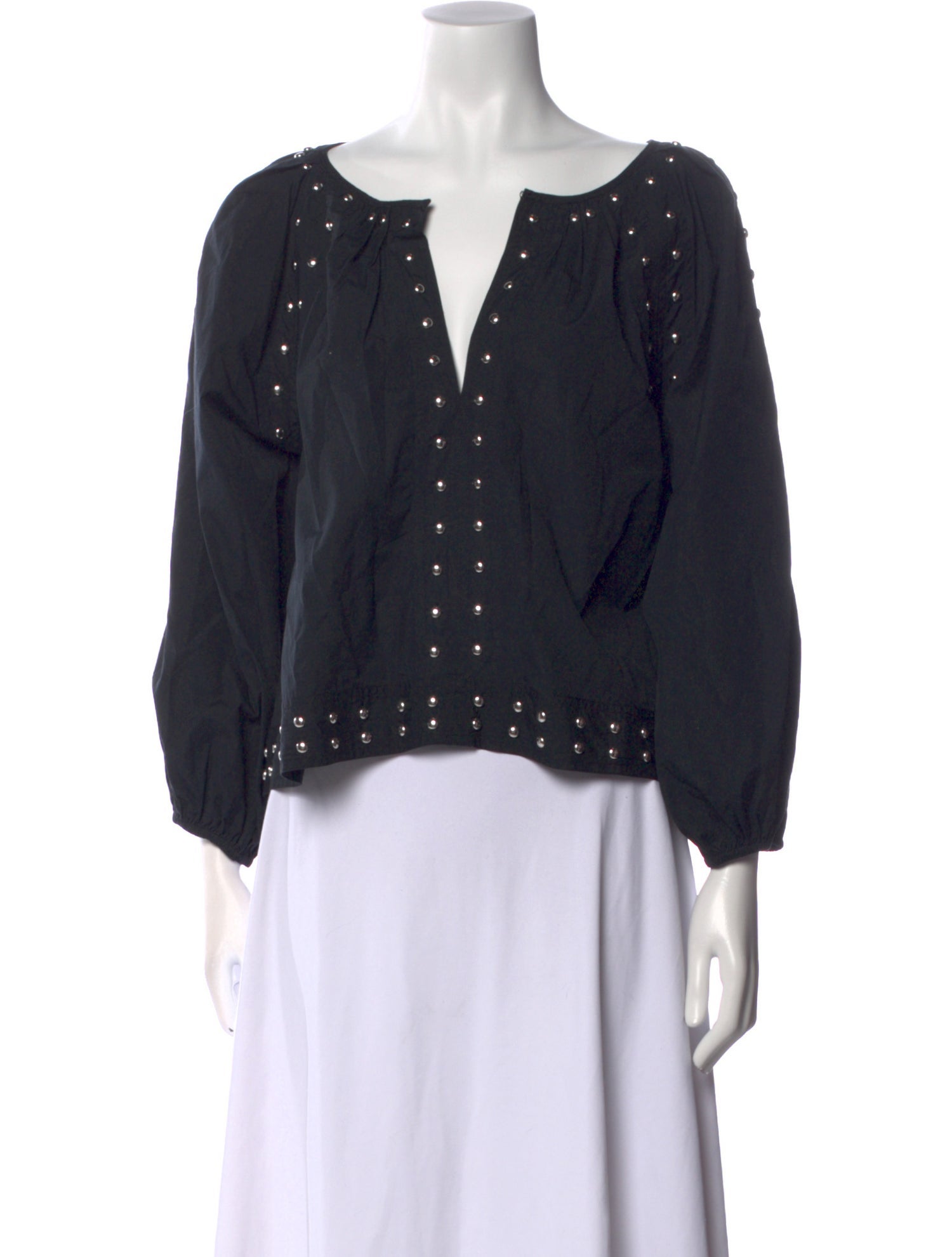 The Great V-Neck Long Sleeve Blouse w/ Tags