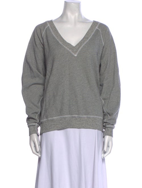 The Great V-Neck Long Sleeve Sweatshirt