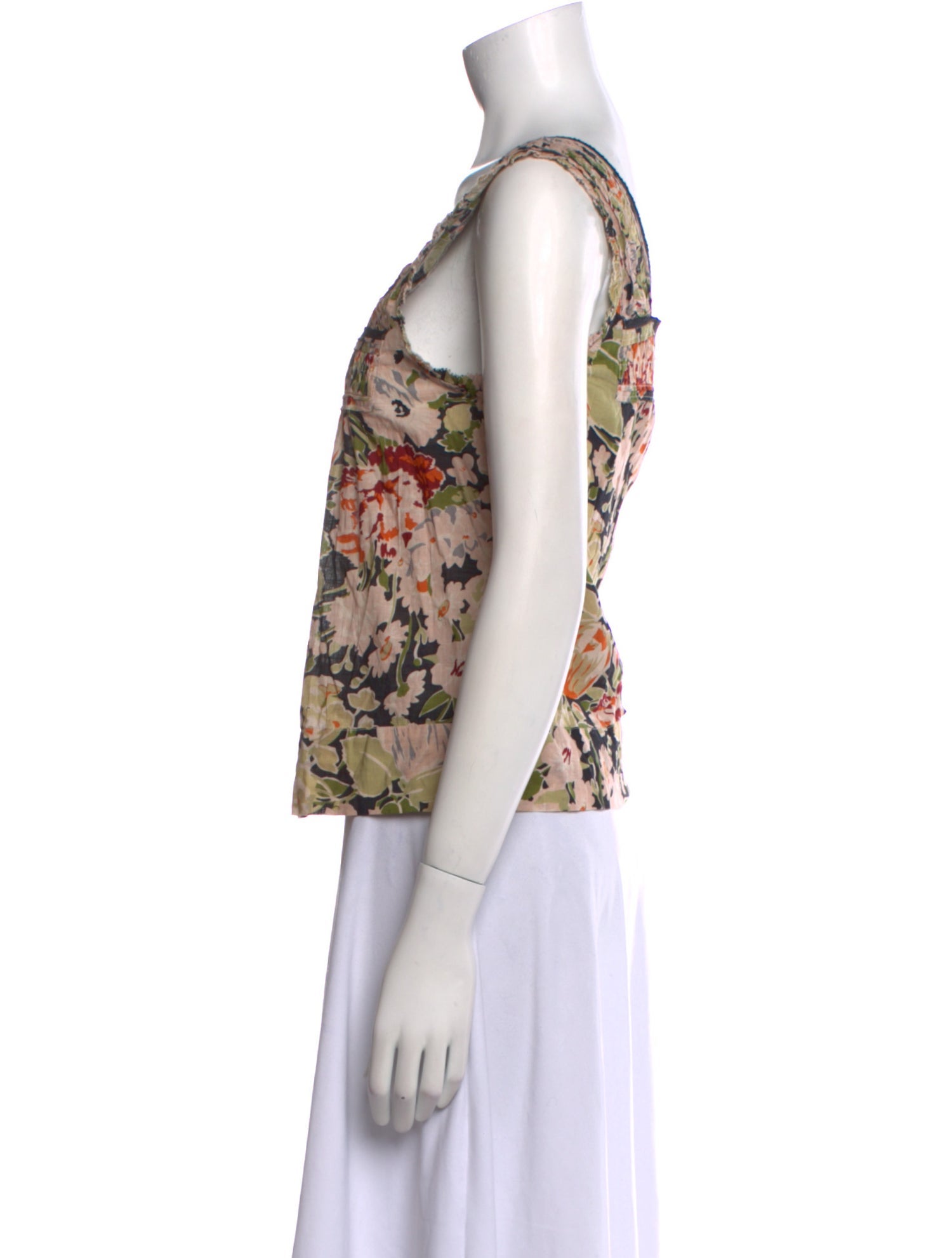 The Great Floral Print Square Neckline Top